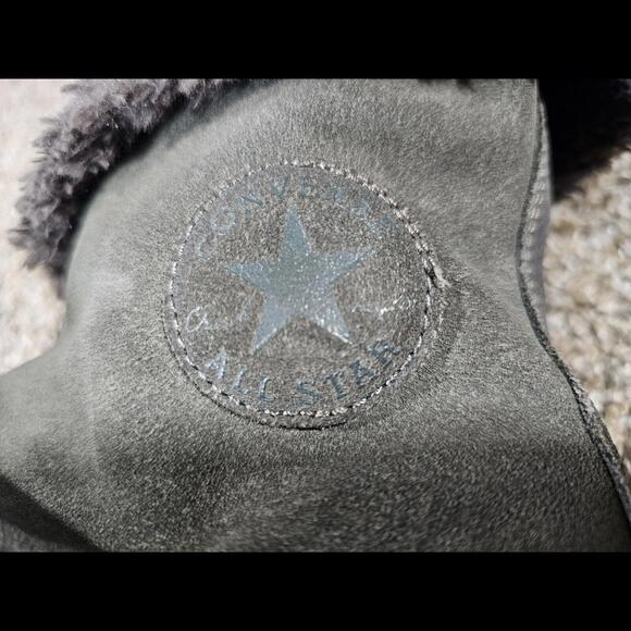 Converse Chuck Taylor Beverly Gray Sherpa 7 Womens 525941c - Picture 4 of 12